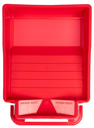 9” Red, Plastic Paint Tray