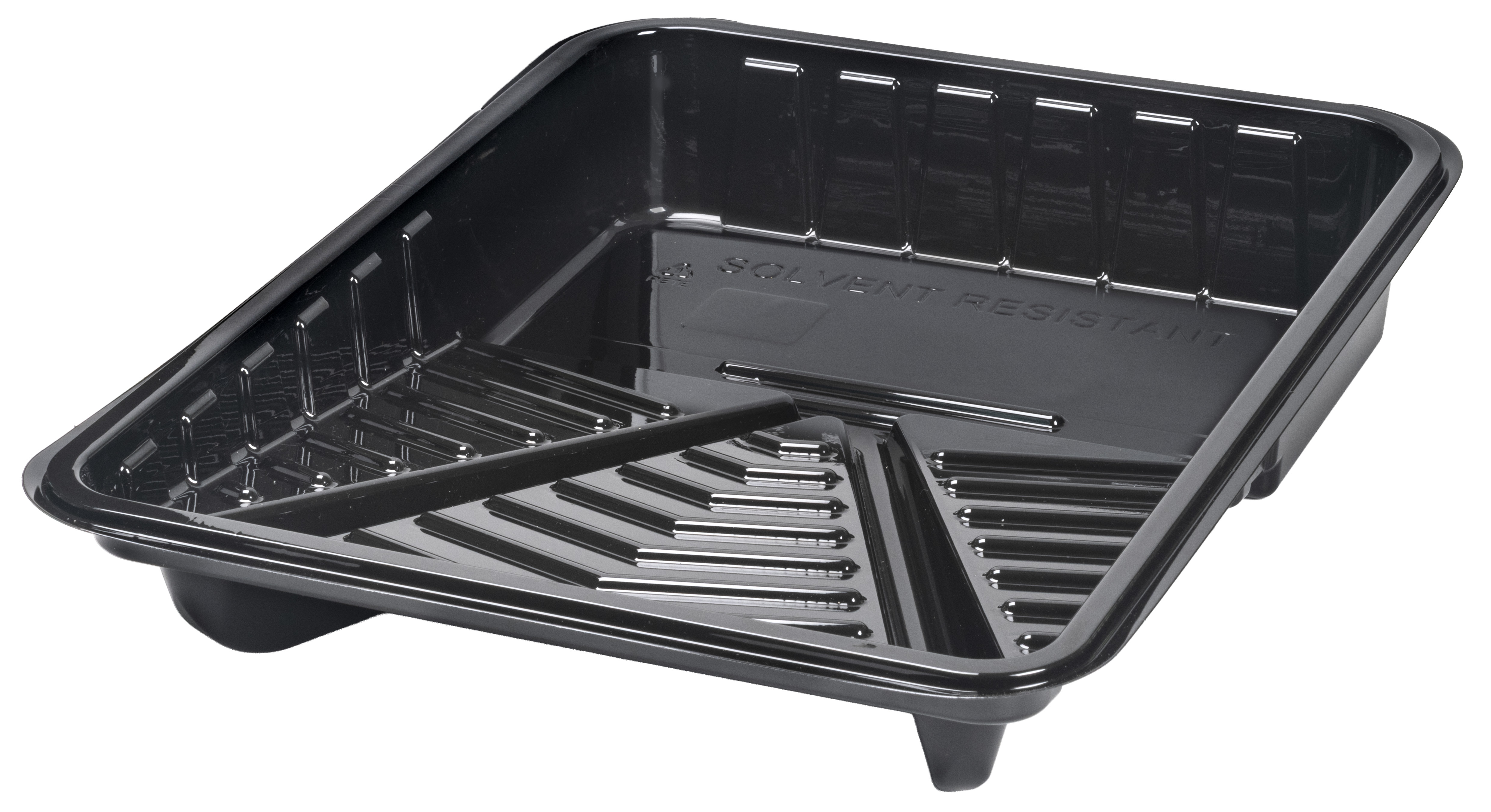 9” Black Plastic Paint Tray