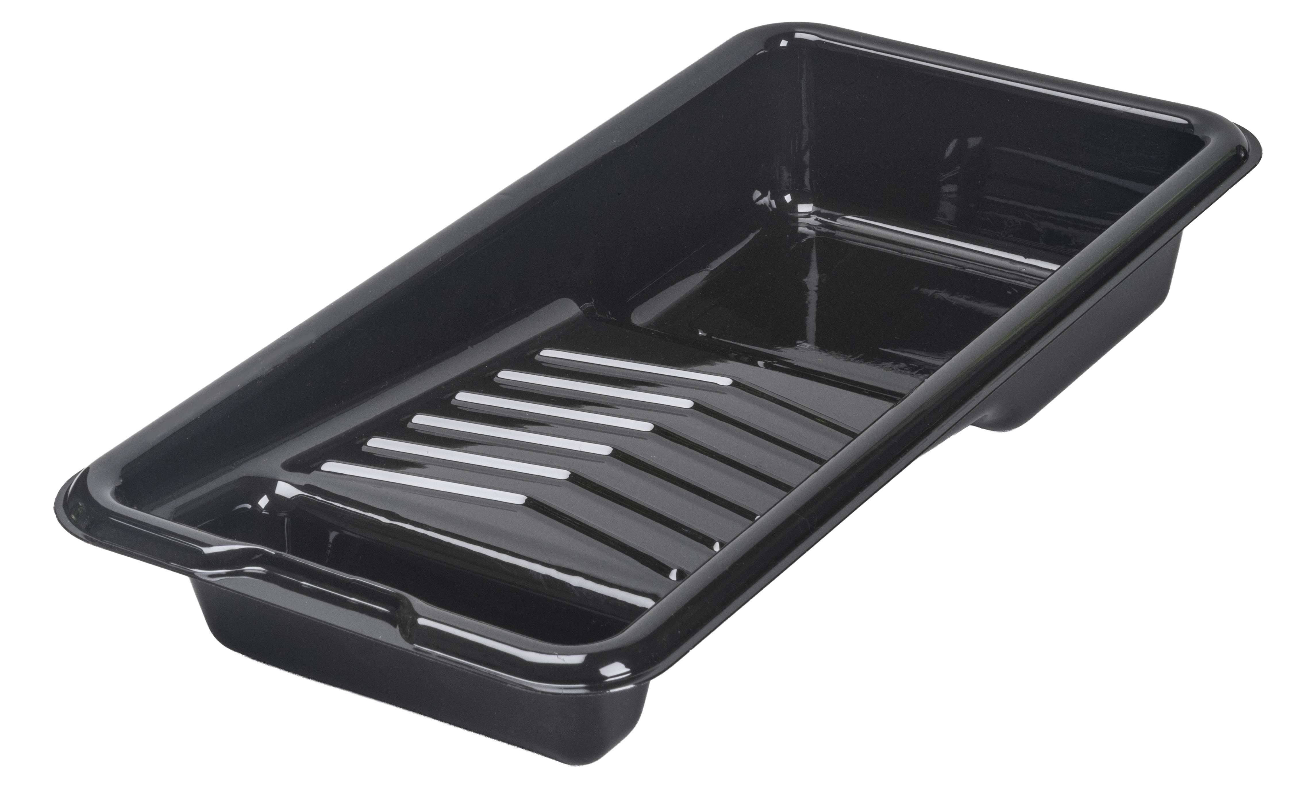 4” Black Plastic Mini & Trim Paint Tray