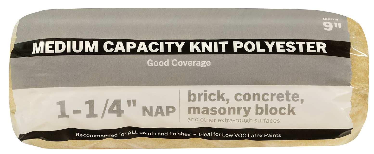 Good 9” Knit Polyester Roller Cover 1-1/4