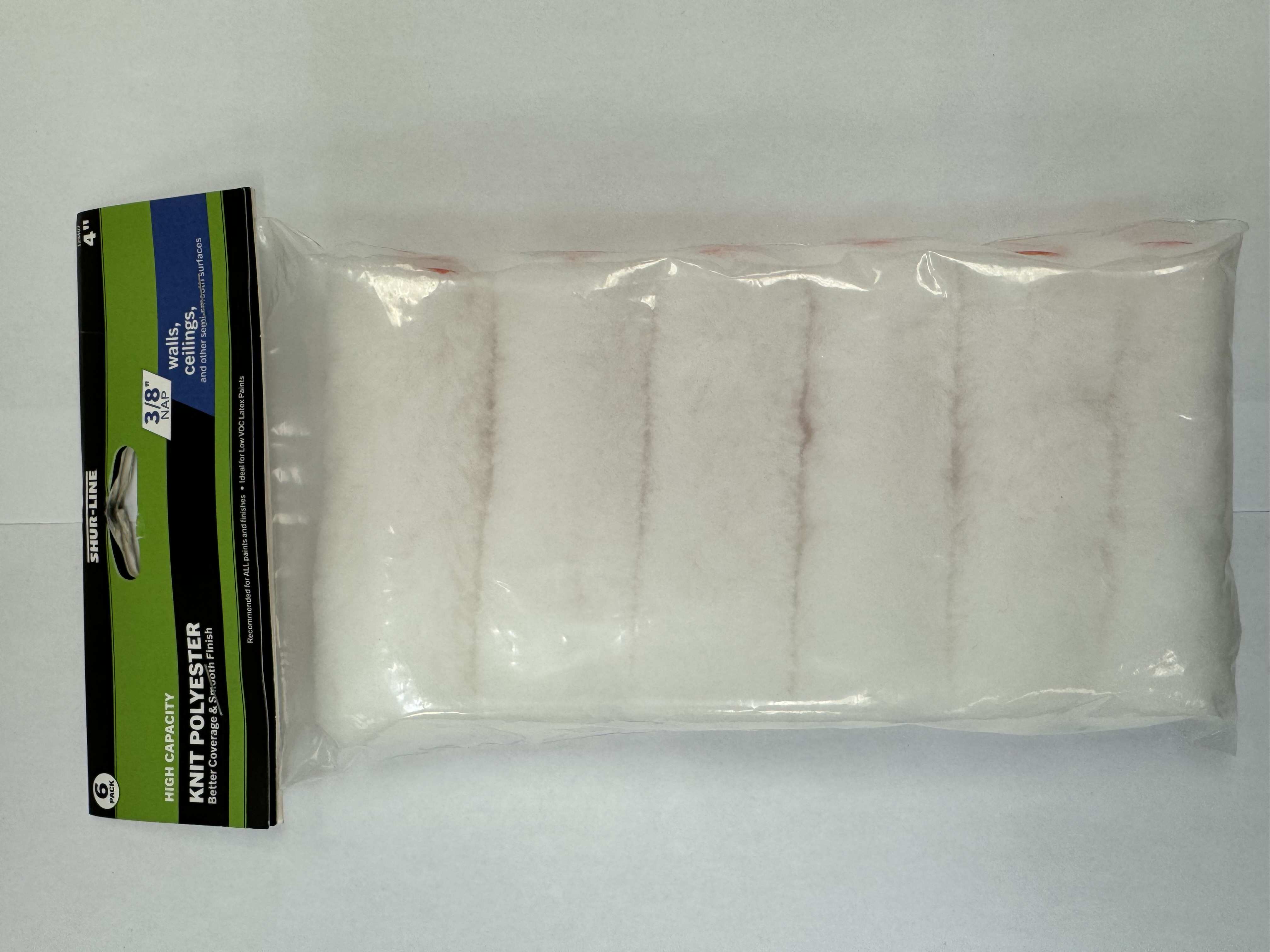 Better 6PK Refill, 4” Knit Mini Roller Cover 3/8