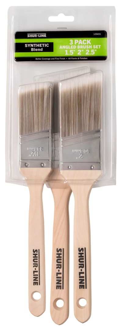 Better 3PK Angle Brush Set: 1.5”, 2”, 2.5”